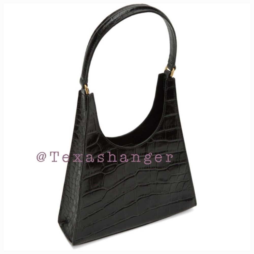 NWT STAUD Rey Shoulder Bag Black - Picture 3 of 15